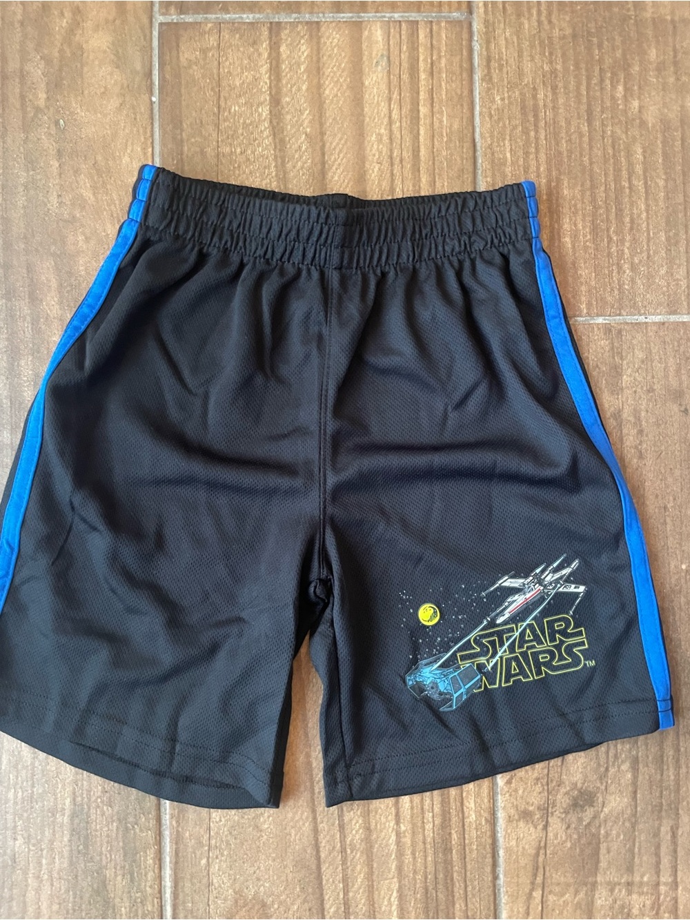 Star Wars Black Kids Elastic Waist Shorts